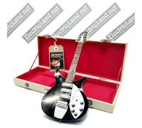 Mini Guitar BEATLES john Lennon + hardcase box scale 1:4 miniature collectible