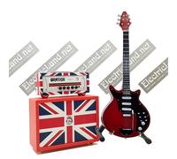 Mini Guitar Brian May + Orange rocker30 UK replica Amp 1:4 miniature chitarra