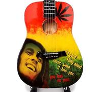Mini guitar collection natural wood - Bob Marley - Tribute - One Love