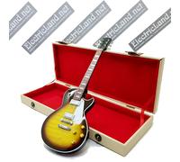 Mini Guitar JIMMY PAGE les paul + hard case box 1:4 miniature collectible gadget