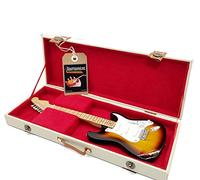 mini guitar John Frusciante stratocaster red hot chili peppers replica model + hard case box miniature scala 1:4 chitarra miniatura custodia collezione gadget rock memorabilia