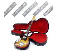Mini Guitar Kobain Nirvana hard case shaped box scale 1:4 miniature collectible