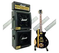 Mini Guitar Metallica iron cross hetfield + Amp scale 1:4 miniature collectible