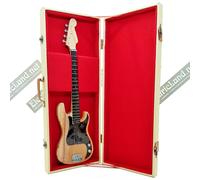Mini Guitar QUEEN John Deacon tribute + hard case box 1:4 miniature collectible