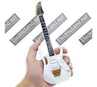 Mini Guitar scale 1:4 STEVE VAI jem7 white miniature rock gadget fan collectible