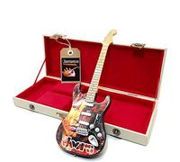 mini guitar the doors jim morrison tributo + hard case box miniature in scala 1:4 chitarra miniatura con custodia da collezione gadget rock memorabilia