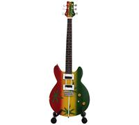 Mini Guitars MGT-0468 Replica di Mini Chitarra-Bob Marley Tribute, 8,5 x 27,5 x 1 cm, Multicolore