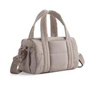 Mini Gym Bag for Women,Puffy Quilted Small Duffle Bag with Detachable Strap, Crossbody Bags for Travel & Fitness (Camel)