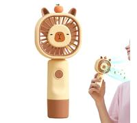 Mini Hand Fan - 2,68 x 1,97 x 6,69 Inches Pocket-Sized Powerful Cooling | Capybara USB Charging Fan With 5 Speeds | For Travel Camping Beach Office Commuting Summer Vacation, Lightweight Portable