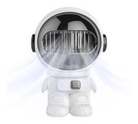 Mini Handheld Fan - 6.9 Inch Bladeless Cooling Fan | ABS PC Astronaut Desk Fan - Personal Portable USB Powered Airflow Ricaricabile Quiet Blower Is Ideal for Dorm Bedroom Office