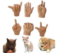 Mini Hands for Cats,Tiny Hands for Cats,Cat Mini Hands,Small Hands for Cats,Little Hands for Cats,Cat Fingers,Tiny Hands for Cats Crossed,Finger Puppet for Cat Paws,Tiny Hands for Fingers (6pcs)