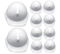 Mini hat hat 10pcs Helmet realistico Cappello da costruzione in miniatura per bambola Fare gioco di gioco/ di ruolo da fantastici cappelli da costruzione in plastica per la scena fai -da -te Cap
