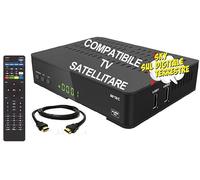 Mini HD265 DVB-S2 FULL HD CPU 800MHz Compatibile Con card con TV satellitare Gold DVB-T2 DVB-S2 H265 HEVC MAIN 10 decoder Combo Dual Tuner Conpatibile con Tessera Sky digitale ter Premium Mediaset
