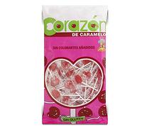 Mini Heart Lollipop - Caramella con stick - 200 unità - Lecca-lecca