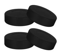 Mini Hockey Pucks - 4-Piece Ice Hockey Training Set, Official Small Size Discs | Portable Practice Equipment, Precision Skill Development Tool, Lightweight Pucks for Kids Beginner Players Training Fun