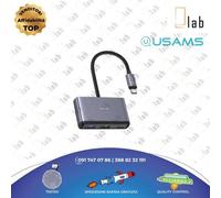 MINI HUB TYPE-C USB MULTIFUNZIONE GRIGIO US-SJ628 USAMS 5 IN 1 LAPTOP TABLET PC