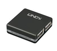 Lindy 42742 hub di interfaccia 480 Mbit/s Nero