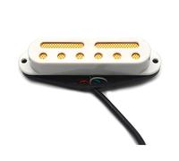 Mini humbucker a 6 fori + 2 scanalature con cuscinetto in oro e argento per pickup a bobina singola, dimensioni 9K, bobina di uscita 4C, splitting, A