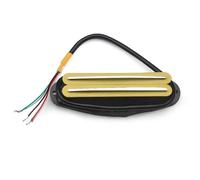 Mini Humbucker Alnico 5 per pickup ST Single Size Pickup a doppia bobina Sostituzione per chitarra elettrica Multi Pickup-Set Chitarra Elettrica(Light Yellow with Silver)