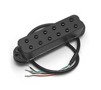 Mini Humbucker ST Single Coil Pickup Misura 4 Conduce Bobina di Uscita Splitting 9K Pickup 12 Polo Regolabile Multi Colore(Black Screw Black)