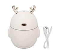 Mini Humidifier Ambient Light 320ml Auto Off Cool Mist Super Quiet USB Diffuser Essential Oil for Office Home White