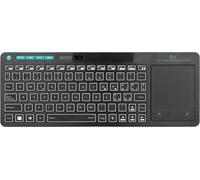 Mini i18S Wireless + Bluetooth - Tastiera compatta con ampio mouse touchpad e re