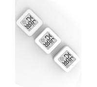 Mini Igrometro Termometro Digitale Termoigrometro da Interno con l'Icona di comforto Monitor di Temperatura e umidità (bianco-3 pezzi)