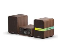 Pure Classic Stereo Mini - Das charmante Micro-Stereo-System, Kaffee Braun/Walnuss