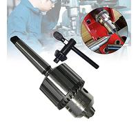Mini in carbone in acciaio MT2 Drill Chuck Arbor 5/64 a 1/2 Stringeggio di trapano senza chiave per il mandrino del tornio e perforazione Premere Black Silver 170mm