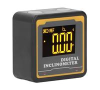 Mini inclinometro digitale, ricaricabile, con precisione di 0,2°, magnetico, pieghevole, con display LCD retroilluminato, strumento di misurazione dell'angolo di livello per falegnameria