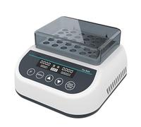 Mini incubatrice da bagno a secco, riscaldatore termostatico digitale da laboratorio, riscaldamento e raffreddamento con blocco, 9 impostazioni di programma per provette centrifughe da 0,2/0,5/1,5/2