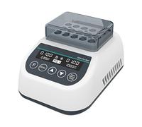 Mini incubatrice da bagno a secco, riscaldatore termostatico digitale da laboratorio, riscaldamento e raffreddamento con blocco, 9 impostazioni di programma per provette centrifughe da 0,2/0,5/1,5/2