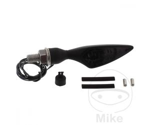 Mini indicatore Kellermann Micro Rhombus FL / RR LED nero scuro connettore M8