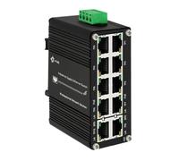Mini Industrial 8-Port 10/100/1000T 802.3at PoE + 2 porte 10/100/1000T Din Rail Mount Compact Ethernet Switch, 48 ~ 57 V DC Switch di rete non gestito Capacità di commutazione 20Gbps
