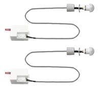 Mini Infrarossi Rilevatore di Movimento, 2 Rilevatore di Movimento da Incasso da Esterno con Sensore Crepuscolare, Ip20 Infrarosso Raggio di Rilevamento 6m a 120° 230V, Durata Della Luce Regolabile
