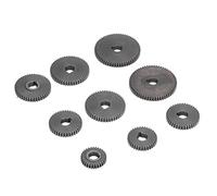 Mini Ingranaggi per Tornio, Set di Ingranaggi in Metallo Antiruggine per la Sostituzione 2xT60 2xT50 1xT45 2xT40 1xT35 1xT30 Lucidatura Accurata Piccola per Micro Torni