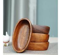 Mini Insalatiera Barca Legno Noce Piccola Nave Piatto Frutta per Insalata e Frut