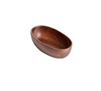 Mini Insalatiera Barca Legno Noce Piccola Nave Piatto Frutta per Insalata e Frut