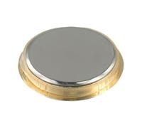 Mini inserto rotondo per orologio al quarzo per progetti fai da te, diametro 50 mm, con retro in acciaio inox, lente in vetro minerale antigraffio, oro o si (argento romano)