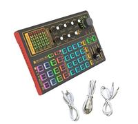 Mini Interfaccia Audio Mixer Podcast Scheda Audio con Tipi Muti DJ Mixer Effetti 1200mAh per PC Computer Live Streaming