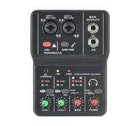 Mini Interfaccia Audio PC Record 48V Registrazione Musicale Scheda Audio Portatile For Chitarra Home Studio Music Pro Computer