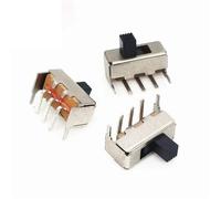 Mini interruttore a levetta a pulsante, Confezione da 20 interruttori a levetta orizzontali SS12F23 5MM 5 pin 1P2T SPDT Interruttore a scorrimento miniaturizzato