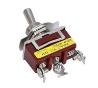 Mini interruttore a levetta a pulsante, E-TEN1121 Interruttore a levetta ON-ON con contatto in ferro argento 3 pin 2 posizioni 12 mm 15 A 250 V CA
