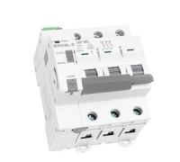 Mini interruttore automatico con riarmo automatico del binario di guida GRD9L-R GYM9 3P 6KA sicurezza intelligente(GYM9-3P-MCB-63A,GRD9L-S-DC24V-48V)