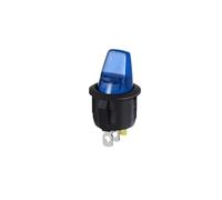 Mini interruttore basculante tondo 2 pezzi 3 poli ON-OFF con illuminazione LED pulsante speciale commutazione apparecchiature elettriche 220V/12V 6/10A(Blue 12V)