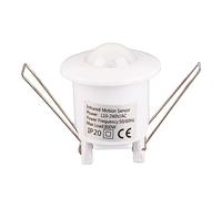 Mini interruttore della luce con sensore di movimento a infrarossi PIR regolabile a soffitto a 360 gradi, rilevamento automatico del giorno e della notte, controllo del ritardo