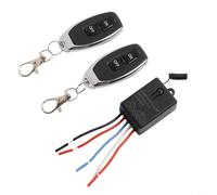 Mini interruttore di controllo remoto senza fili per DC 6V 12V 24V 1 canale RF per relè, valutazione corrente 10A, modalità supereterodina, portata 50-100m, compatibile con porte da garage,