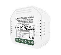 Mini Interruttore Dimmer WIFI 2,4G, Triac Dimmer, Taglio di Fase Con Pulsante, 220V Max 150W, APP TUYA Smart Life, 52x47x18mm, Usa 2 Push Switch Come Deviatore