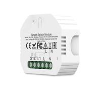 Mini Interruttore Intelligente WiFi+BLE+RF 3 in 1, 1 Canale, 10A, APP TUYA/Smart Life, Compatibile Con Alexa, AC 90-250V, 2200W, 52x47x18mm IP20