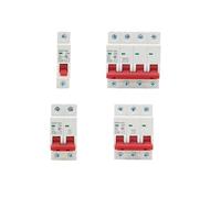 Mini interruttore su guida Din 1P 2P 3P 4P AC 400V MCB 6A 10A 16A 20A 25A 32A 40A 50A 63A Circuito domestico interruttore aria DZ47-63(1P,32A)